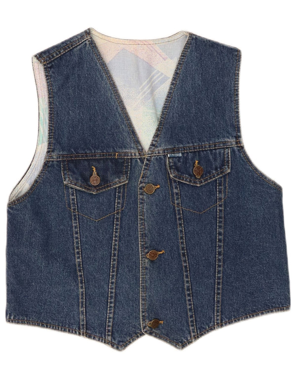 Colete jeans feminino Protest UK 12 azul médio