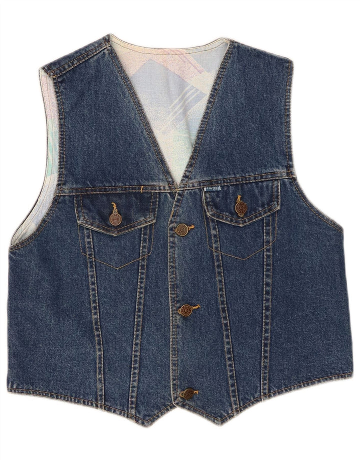 Colete jeans feminino Protest UK 12 azul médio