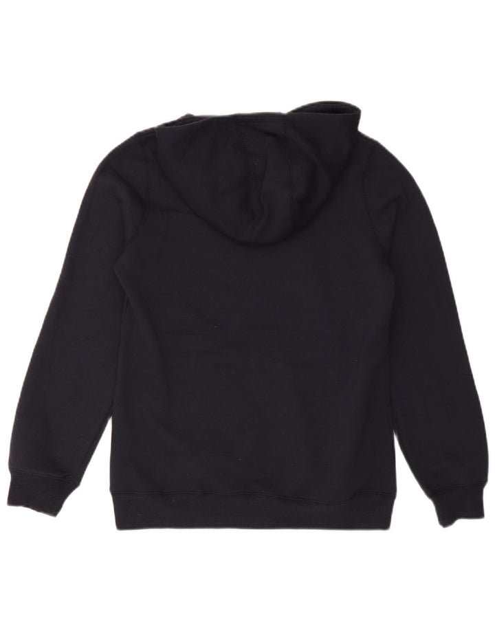 CHAMPION Girls NY Rochester moletom com capuz gráfico 11-12 anos azul marinho