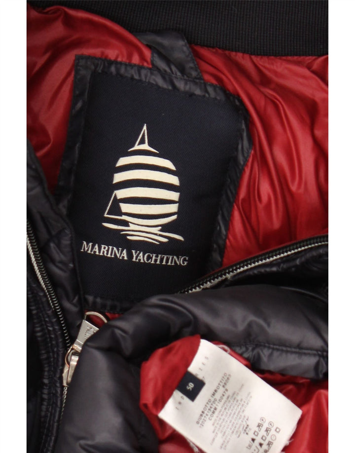 Jaqueta masculina acolchoada com capuz Marina Yachting IT 50 grande poliamida azul marinho