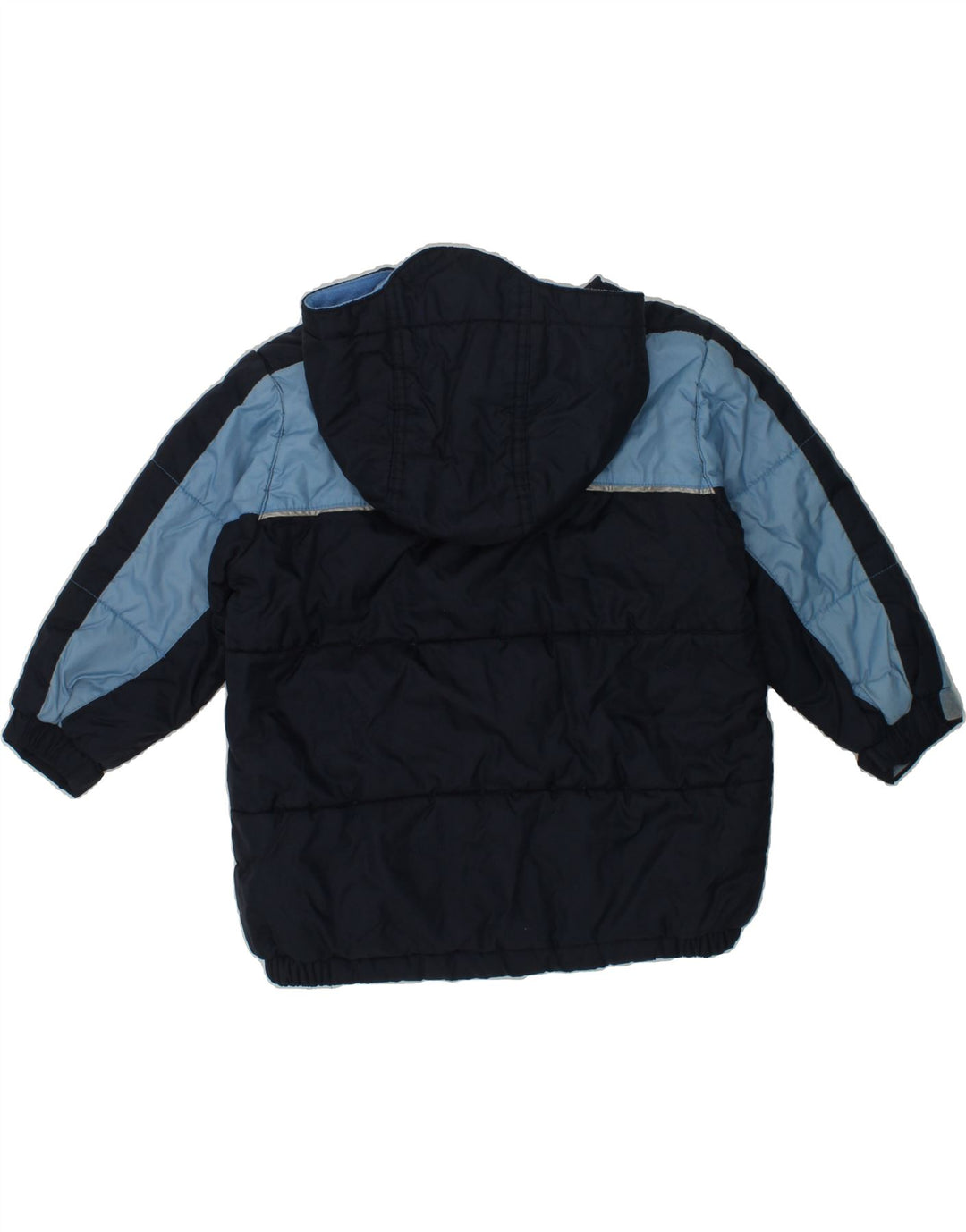 OLD NAVY Baby Boys Hooded Padded Jacket 18-24 Months Navy Blue Colourblock | Vintage Old Navy | Thrift | Second-Hand Old Navy | Used Clothing | Messina Hembry 