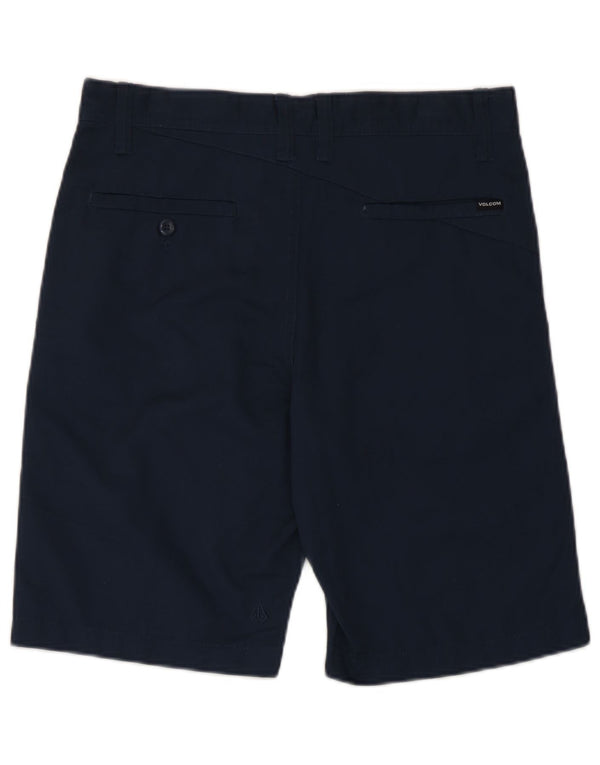 Volcom Mens Chino Shorts W29 Pequeno Poliéster Azul Marinho