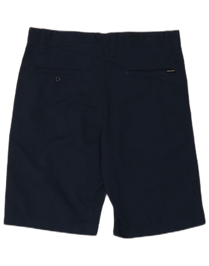 Volcom Mens Chino Shorts W29 Pequeno Poliéster Azul Marinho