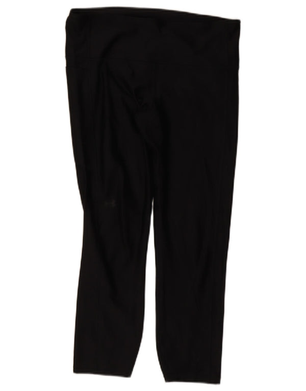 Under Armour Womens Capri Leggings UK 14 Grande Poliéster Preto