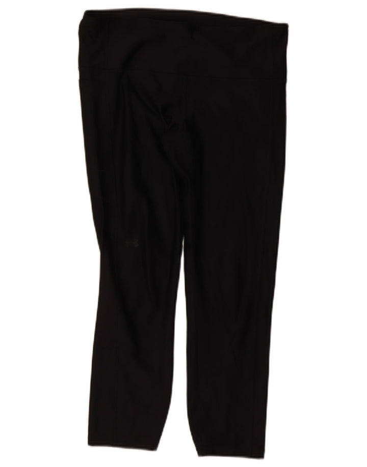 Under Armour Womens Capri Leggings UK 14 Grande Poliéster Preto