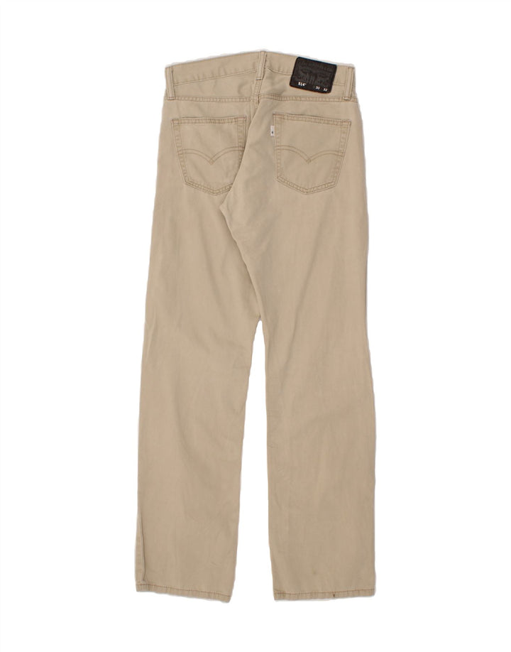LEVI'S Masculino 514 Straight Jeans W30 L32 Algodão Bege