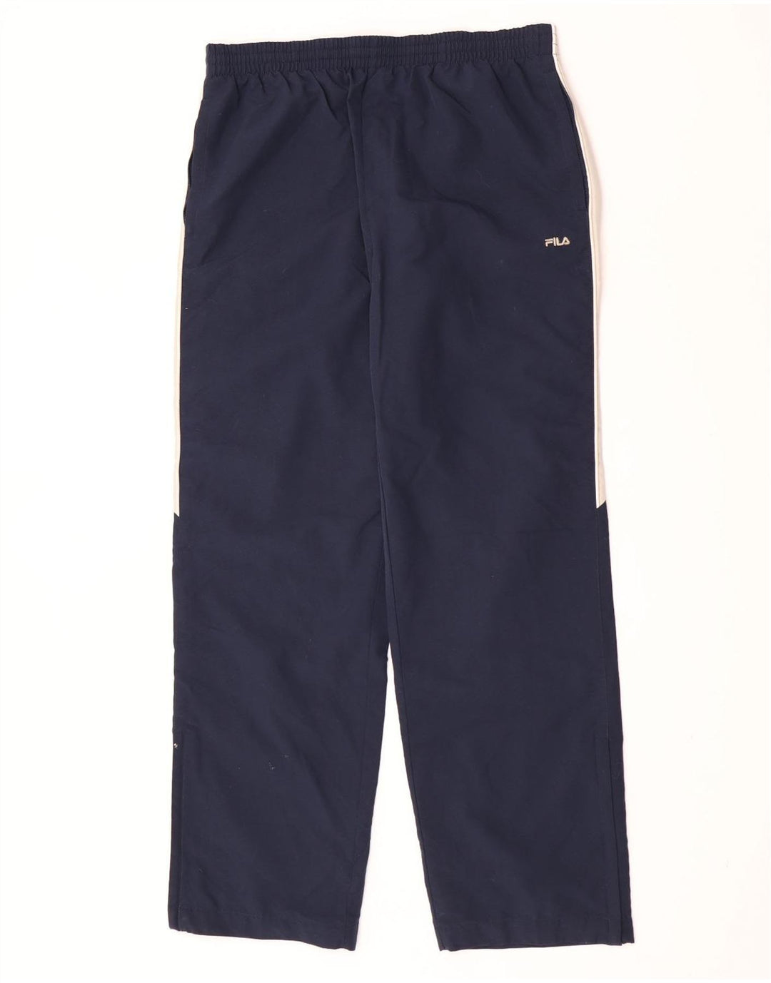 Calça de treino masculina Fila Graphic grande poliéster colorblock azul marinho