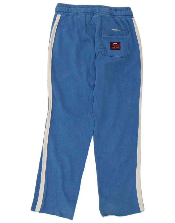 Calça de treino masculina Superdry médio azul colorblock algodão