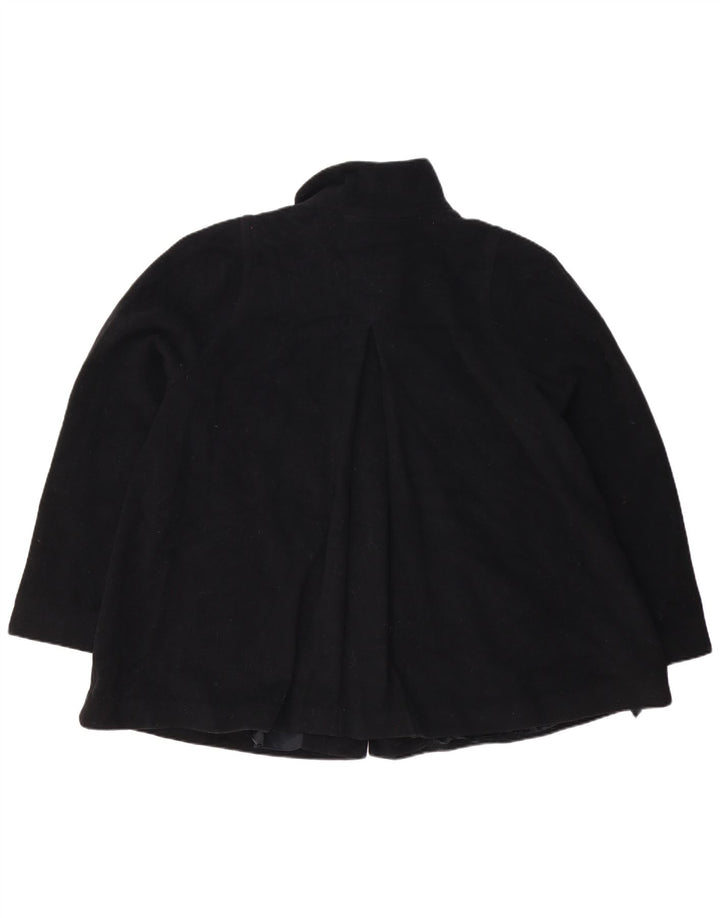 Sobretudo feminino John Lewis UK 18 XL lã preta