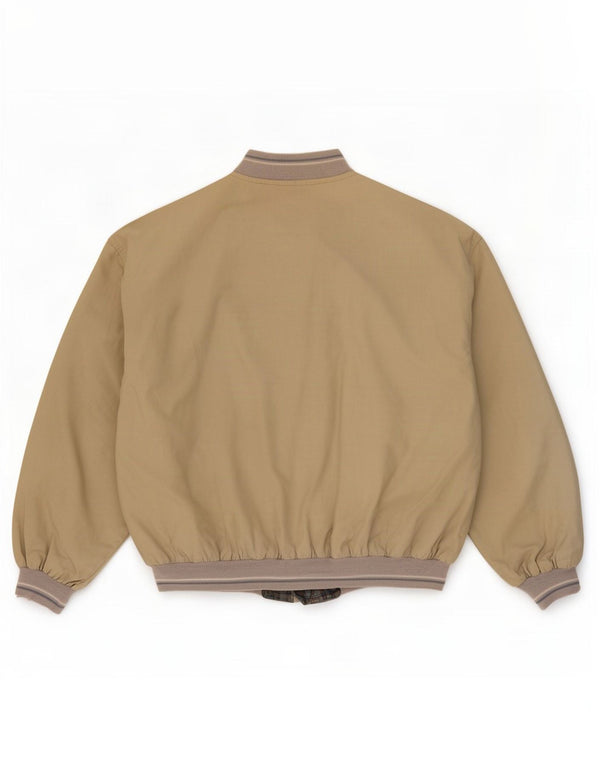 Jaqueta masculina reversível Mash UK 40 grande algodão colorblock bege
