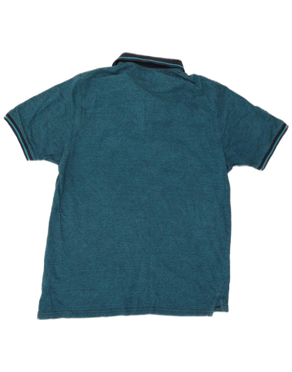 Camisa polo masculina de rugby Pierre Cardin Regular Fit listra azul média