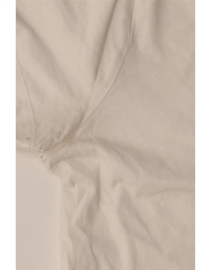 TOMMY HILFIGER Mens T-Shirt Top Large White Vintage Tommy Hilfiger and Second-Hand Tommy Hilfiger from Messina Hembry 