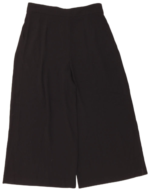 Zara Calça feminina cortada com pega 2XL W34 L28 poliéster preto