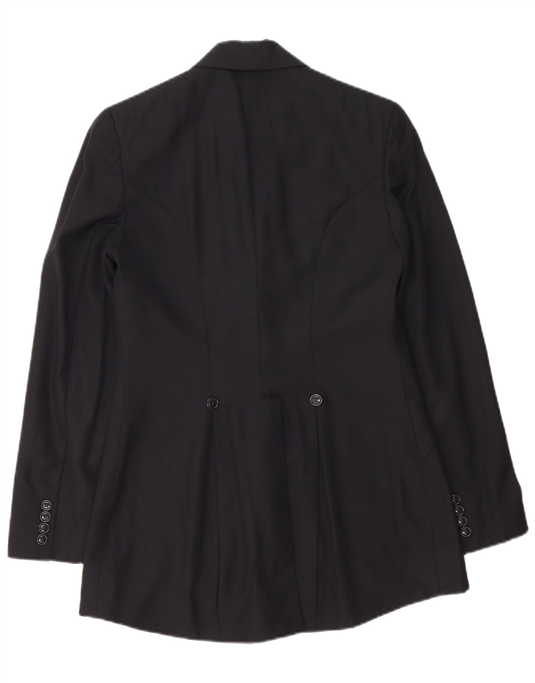 Jaqueta blazer feminina Ralph Lauren com 1 botão EUA 8 lã preta média