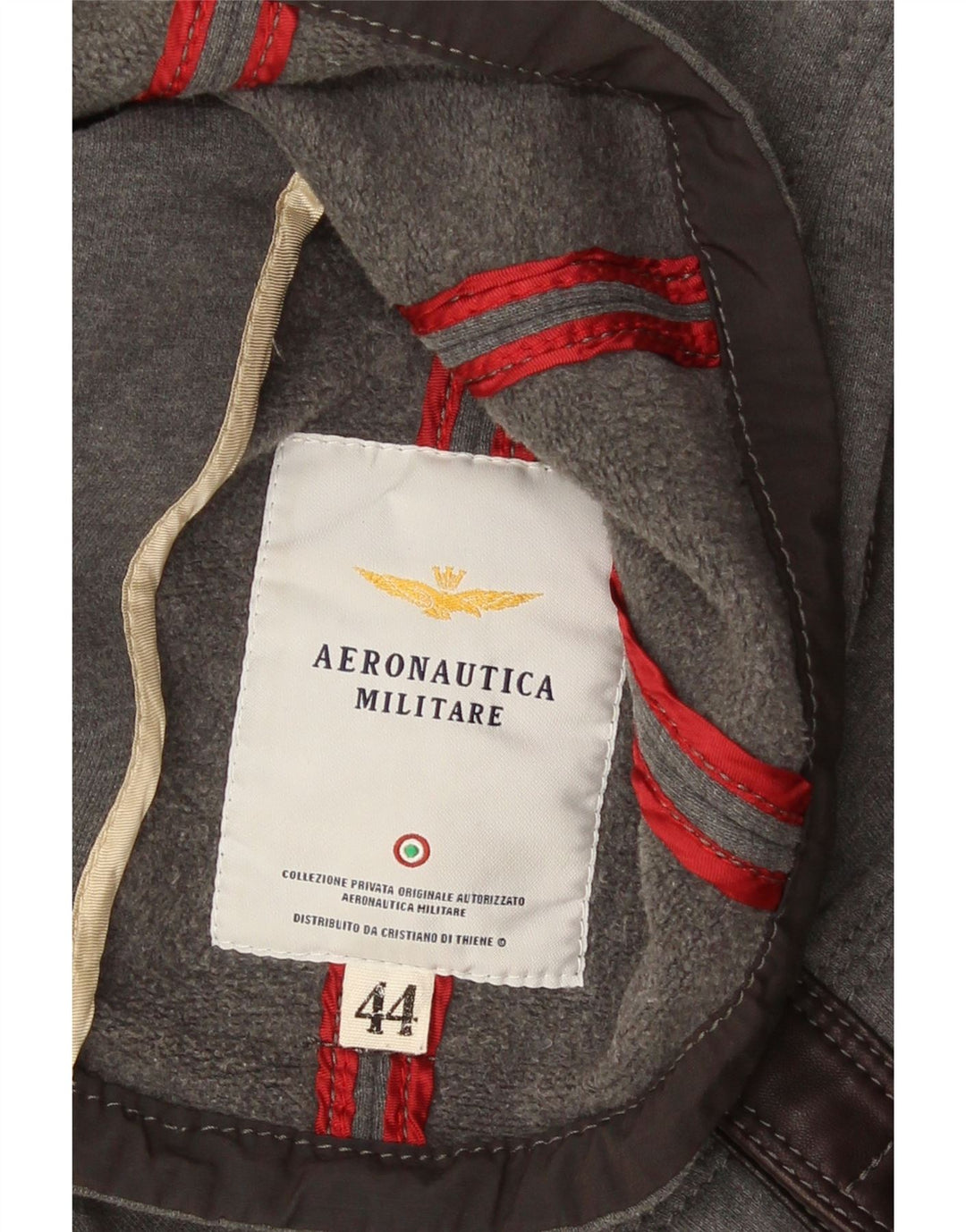 Jaqueta utilitária feminina Aeronautica Militare IT 44 cinza médio colorblock