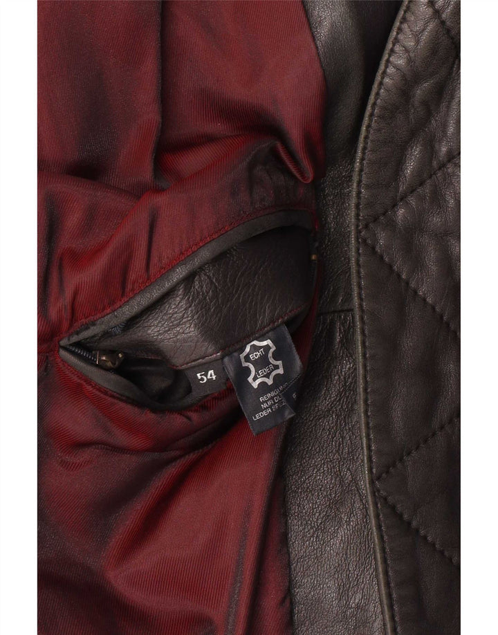 Jaqueta de couro masculina Liberty IT 54 2XL couro marrom