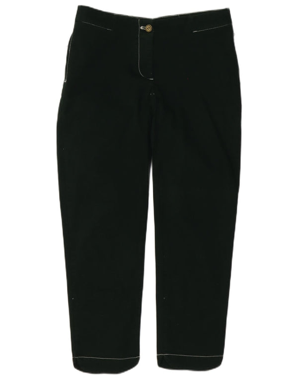Calça feminina reta casual Armani W29 L27 algodão verde