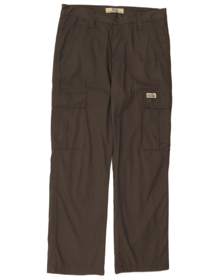 Calça cargo reta feminina RIFLE W32 L29 cinza
