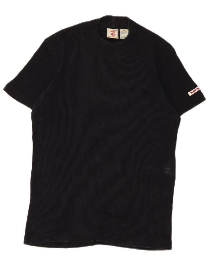 Camiseta feminina Levi's Top UK 12 médio algodão preto