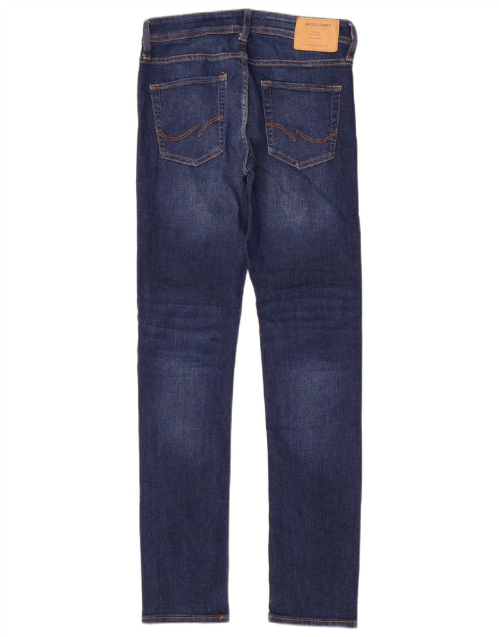Jack & Jones Mens Slim Jeans W30 L34 Azul Algodão