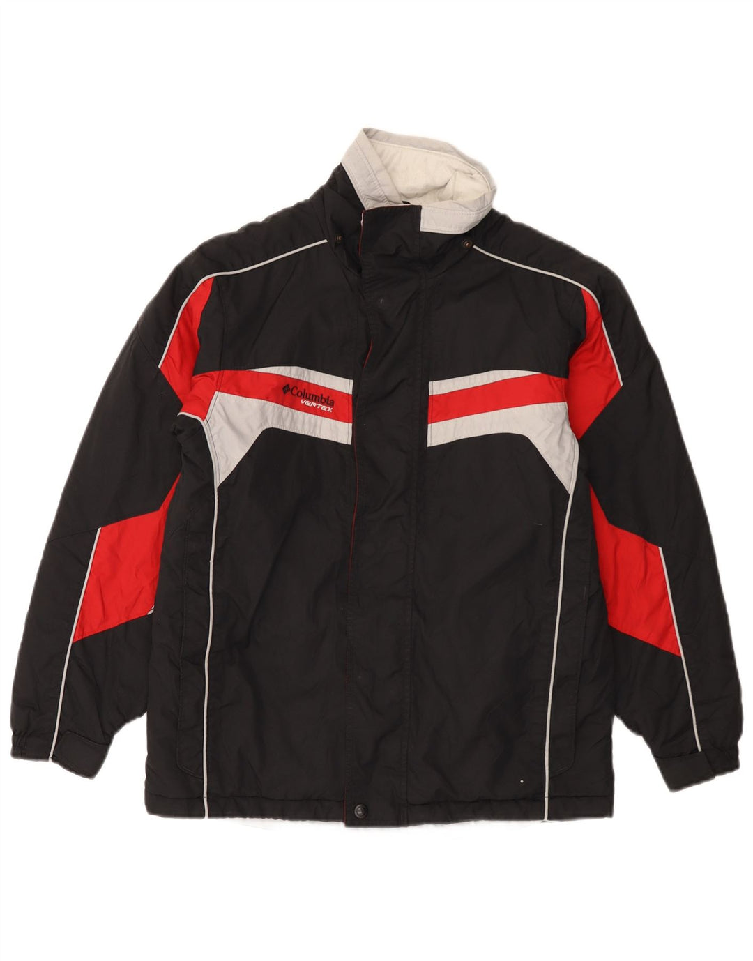 Jaqueta corta-vento Columbia Boys 14-15 anos preto colorblock nylon