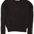 Zara Suéter feminino com gola canoa e gola redonda, Reino Unido 10, pequeno, cinza