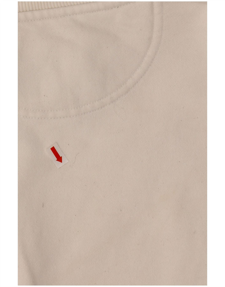 CHAMPION Suéter feminino gráfico oversized com capuz Reino Unido 16 grande branco