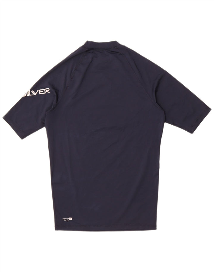 Camiseta gráfica masculina Quiksilver Top médio azul marinho