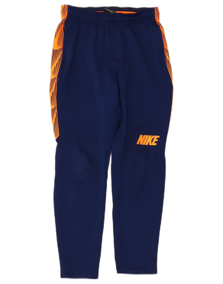 Calça de treino NIKE Boys Dri Fit 8-9 anos pequena azul marinho Colourblock