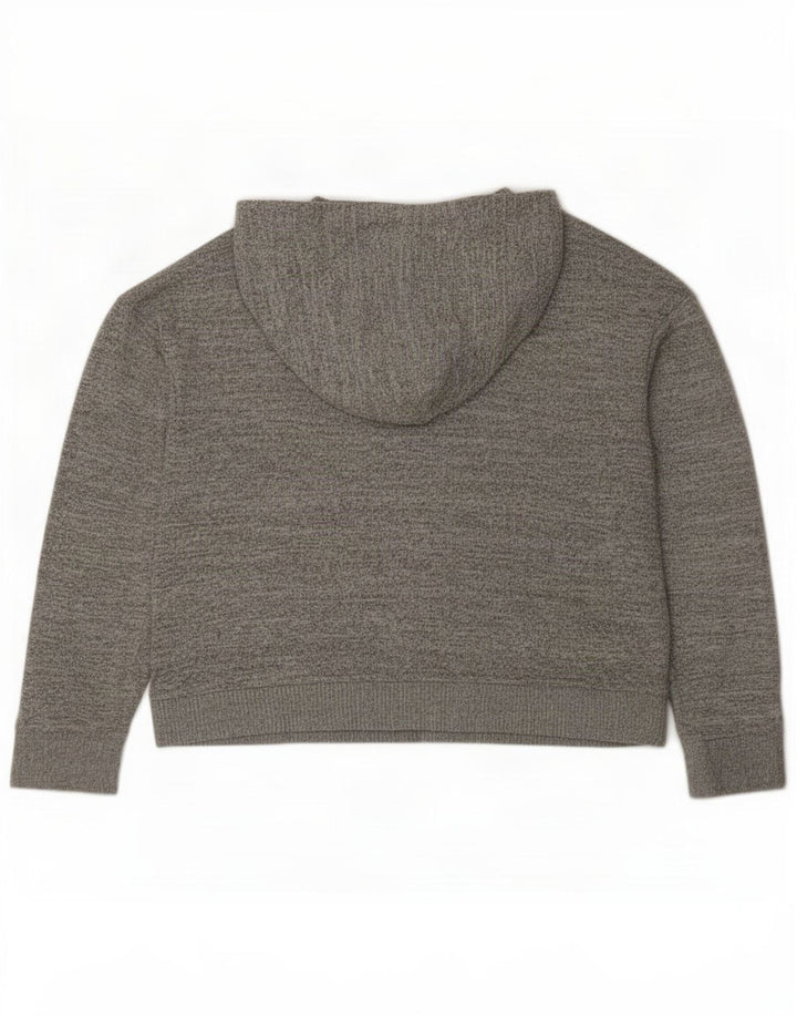 Suéter oversized feminino Gap Reino Unido 14 poliéster manchado cinza médio