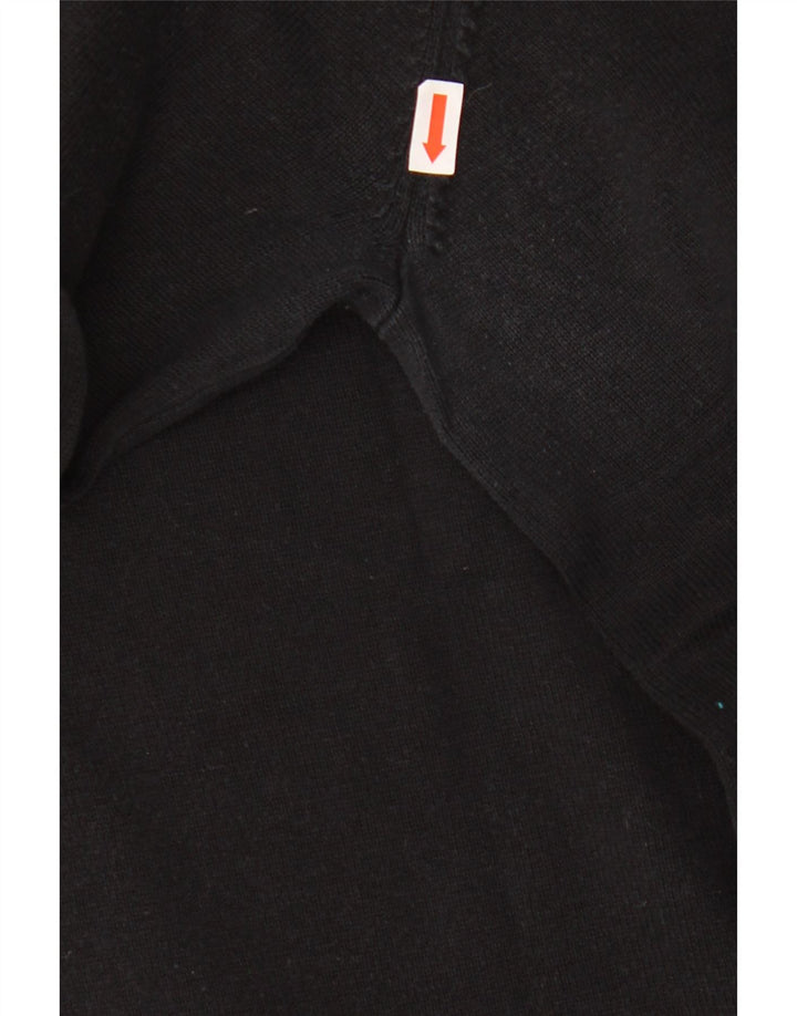 TOMMY HILFIGER Suéter masculino com decote em V XL preto algodão