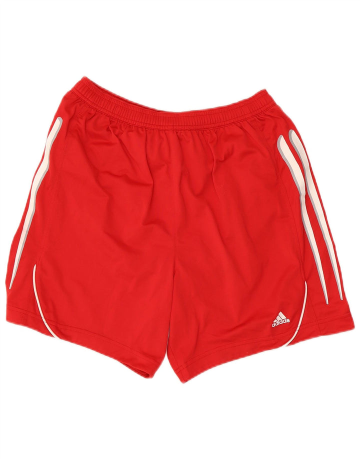 Adidas Mens Sport Shorts Médio Poliéster Vermelho