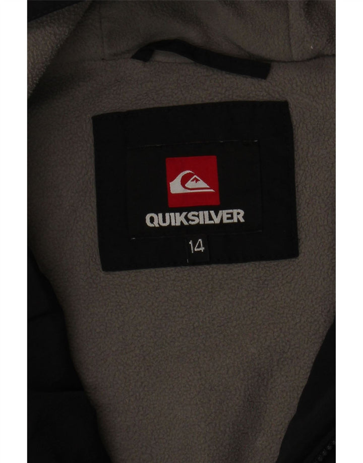 Casaco acolchoado com capuz Quiksilver Boys 13-14 anos preto