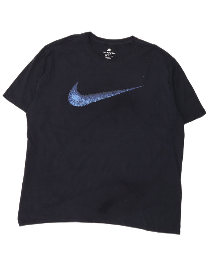 Camiseta Nike Masculina Athletic Cut Graphic Top 2XL Azul Marinho
