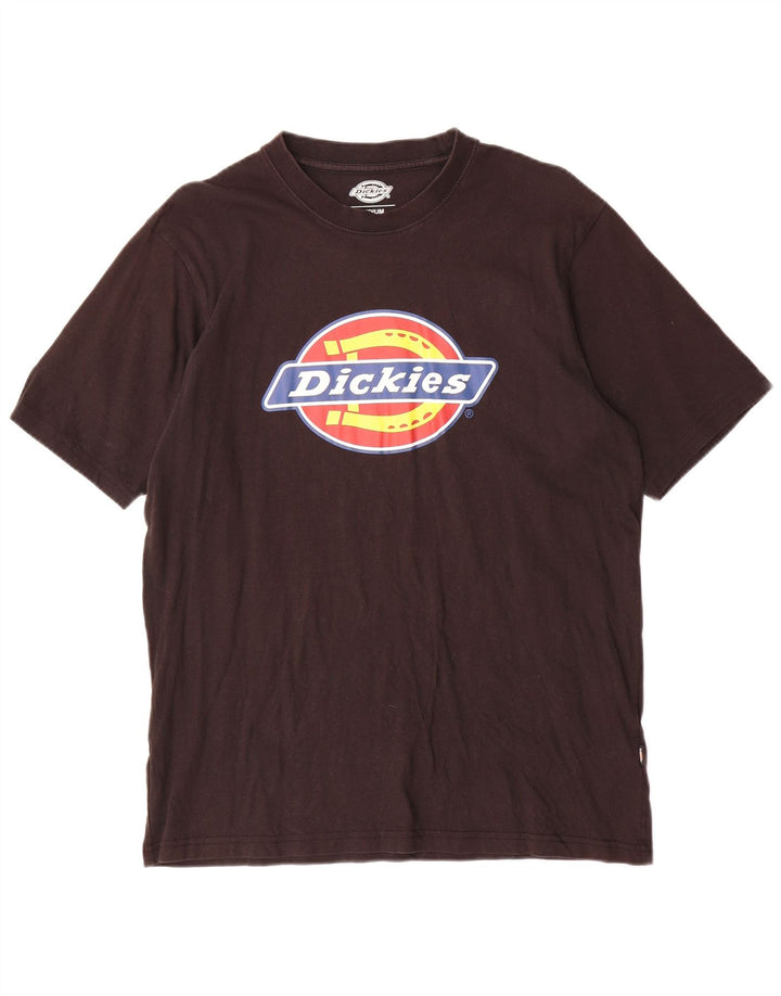 Camiseta gráfica masculina Dickies Top médio algodão preto