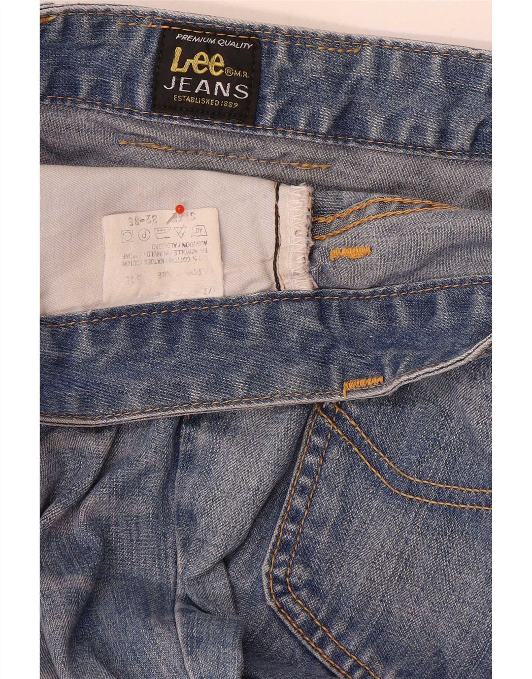 Lee Mens Jeans Flared W32 L33 Azul Algodão