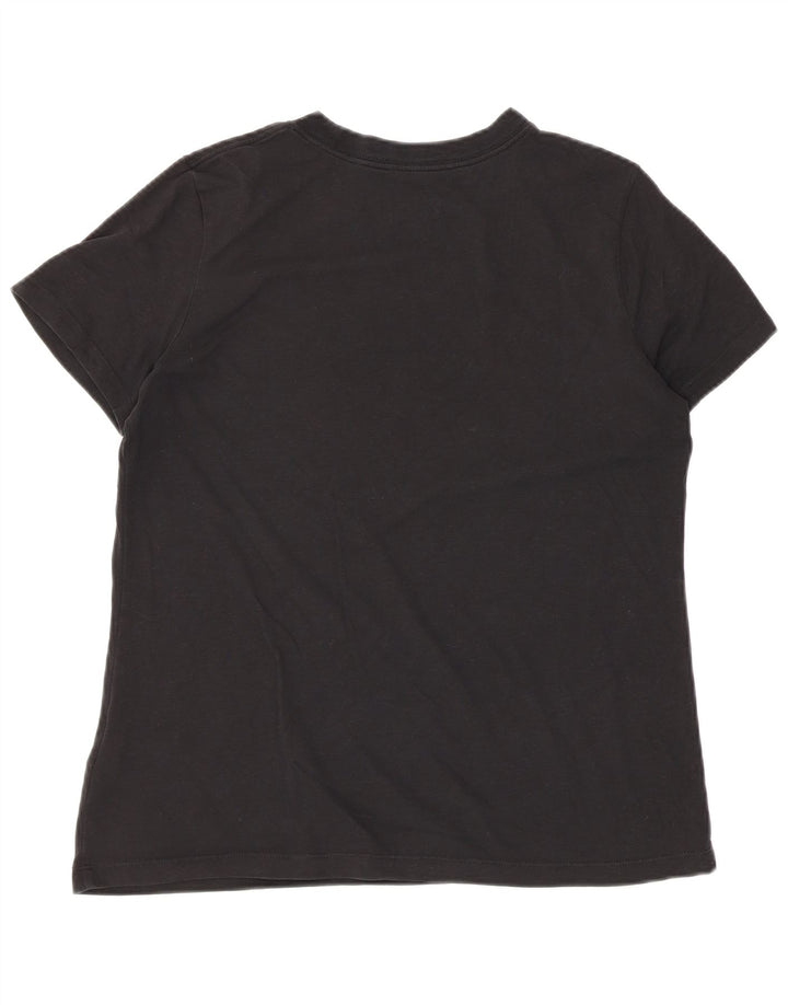 Camiseta Nike Feminina Dri Fit Graphic Top UK 14 Médio Algodão Preto