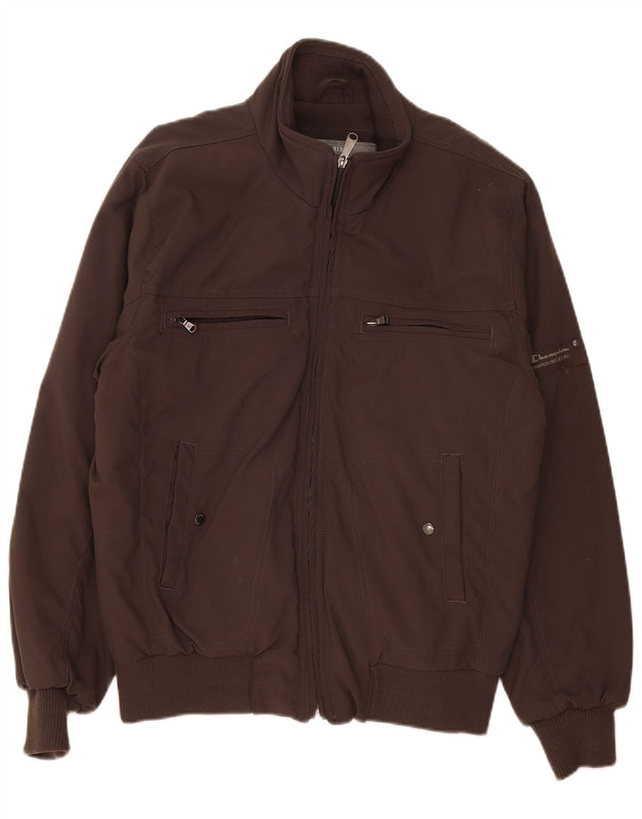 Jaqueta bomber masculina Champion UK 40 grande poliamida marrom