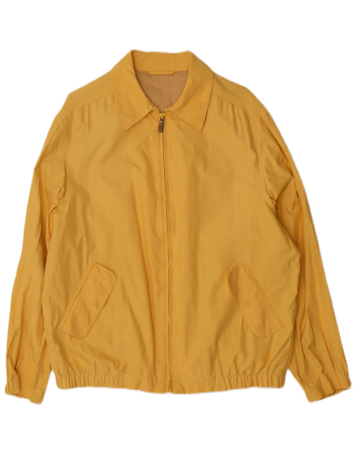 Jaqueta bomber masculina Amerigo Vespucci UK 40 grande seda amarela
