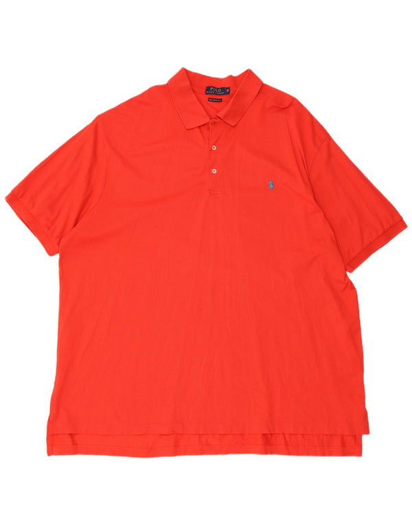 POLO RALPH LAUREN Camisa polo masculina grande 3XL algodão vermelho