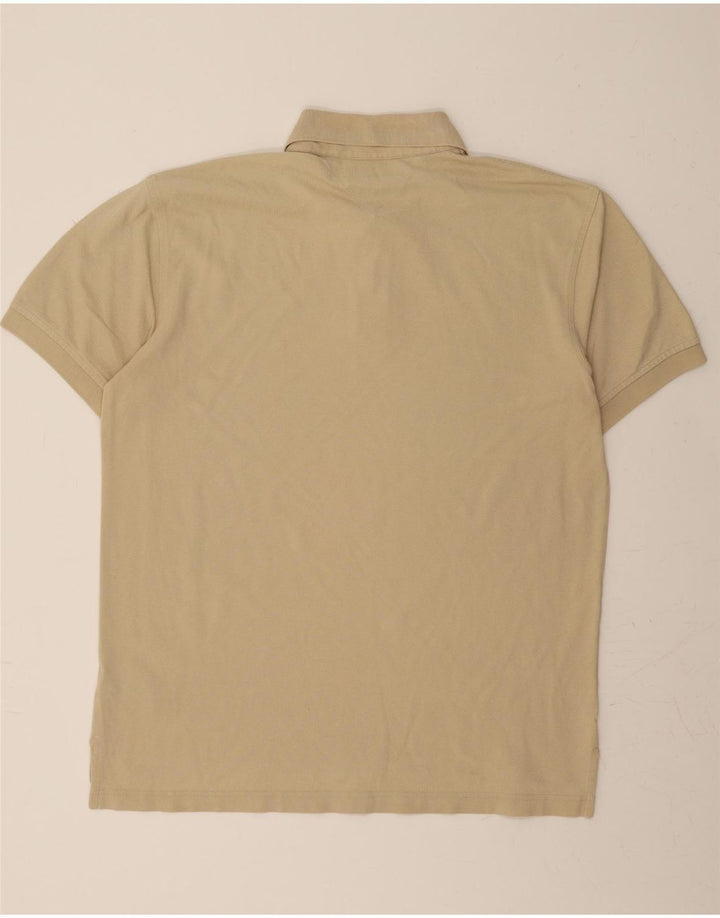 TOMMY HILFIGER Mens Polo Shirt XL Beige Cotton Vintage Tommy Hilfiger and Second-Hand Tommy Hilfiger from Messina Hembry 