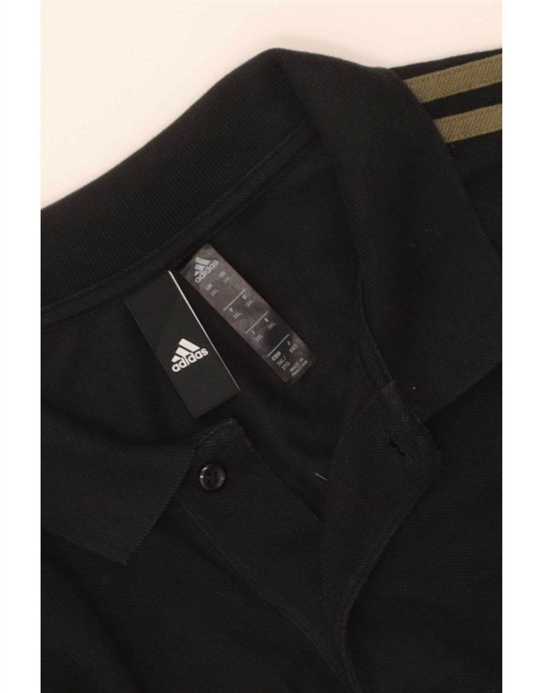 Camisa polo masculina Adidas 3XL preta
