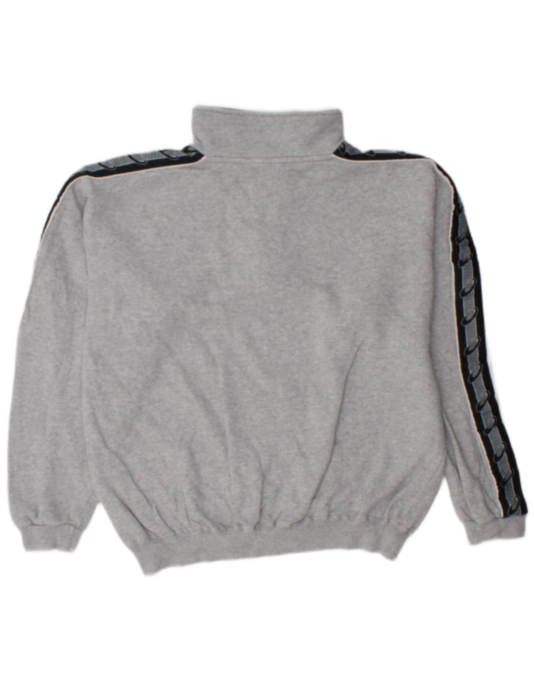 Asics masculino solto ajuste gráfico moletom jumper médio cinza colorblock