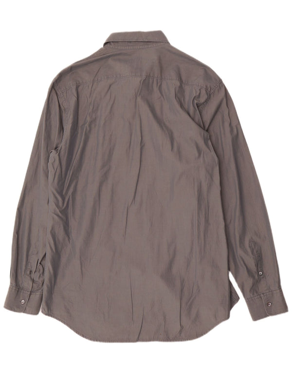 Camisa masculina Calvin Klein tamanho 43 grande algodão cinza
