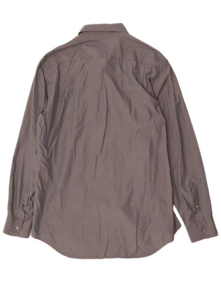 Camisa masculina Calvin Klein tamanho 43 grande algodão cinza