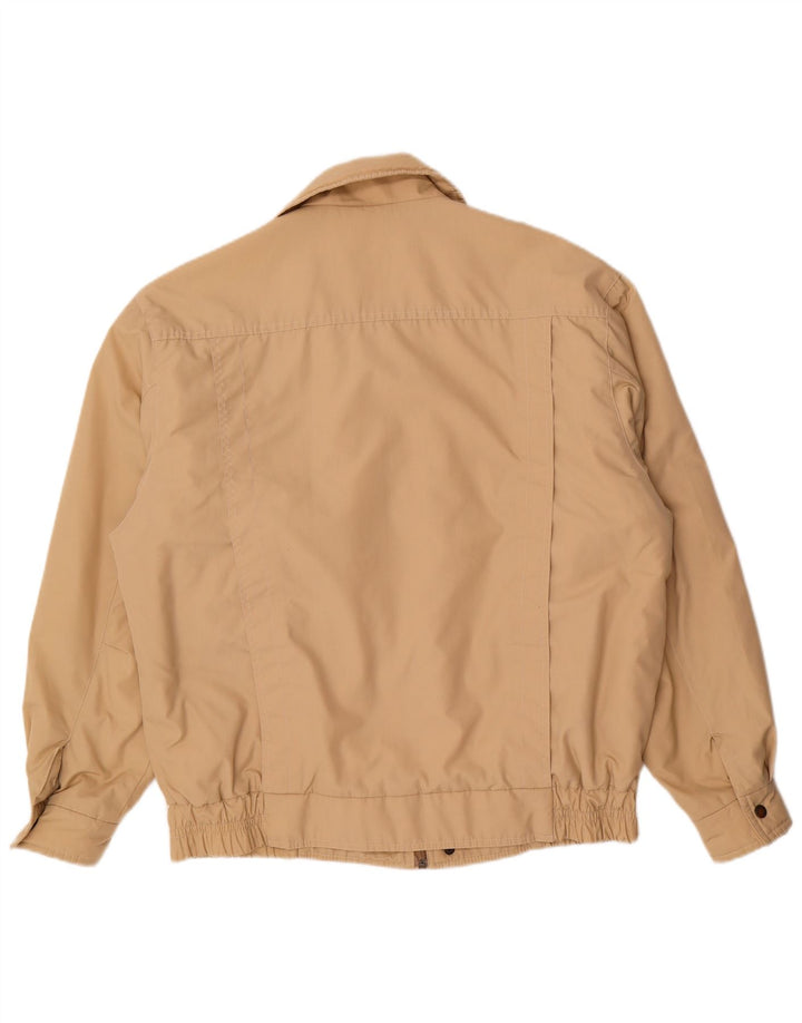 Jaqueta bomber militar vintage masculina UK 42 XL bege
