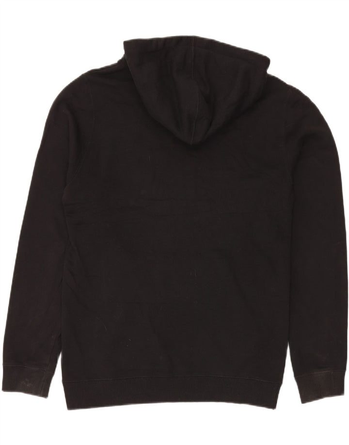 Suéter com capuz gráfico masculino VINTAGE médio algodão preto