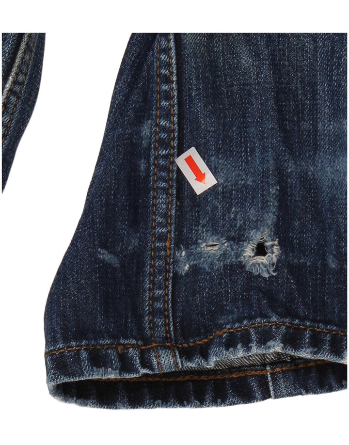 Calça jeans reta masculina Fat Face W30 L31 algodão azul