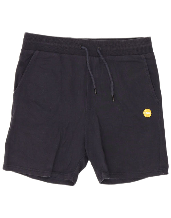 Shorts esportivos masculinos Jack & Jones médio algodão azul marinho