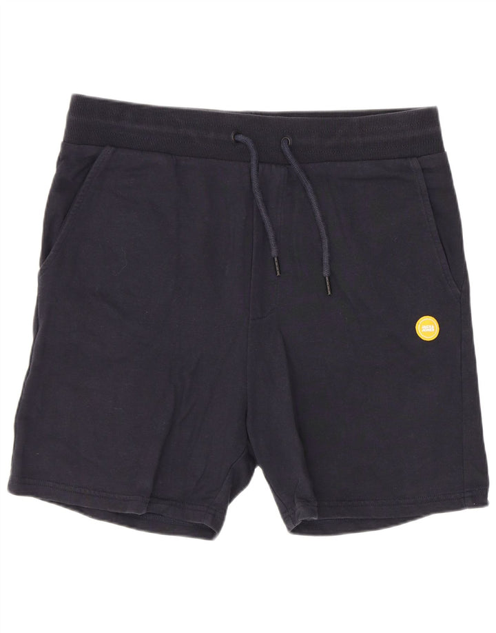 Shorts esportivos masculinos Jack & Jones médio algodão azul marinho